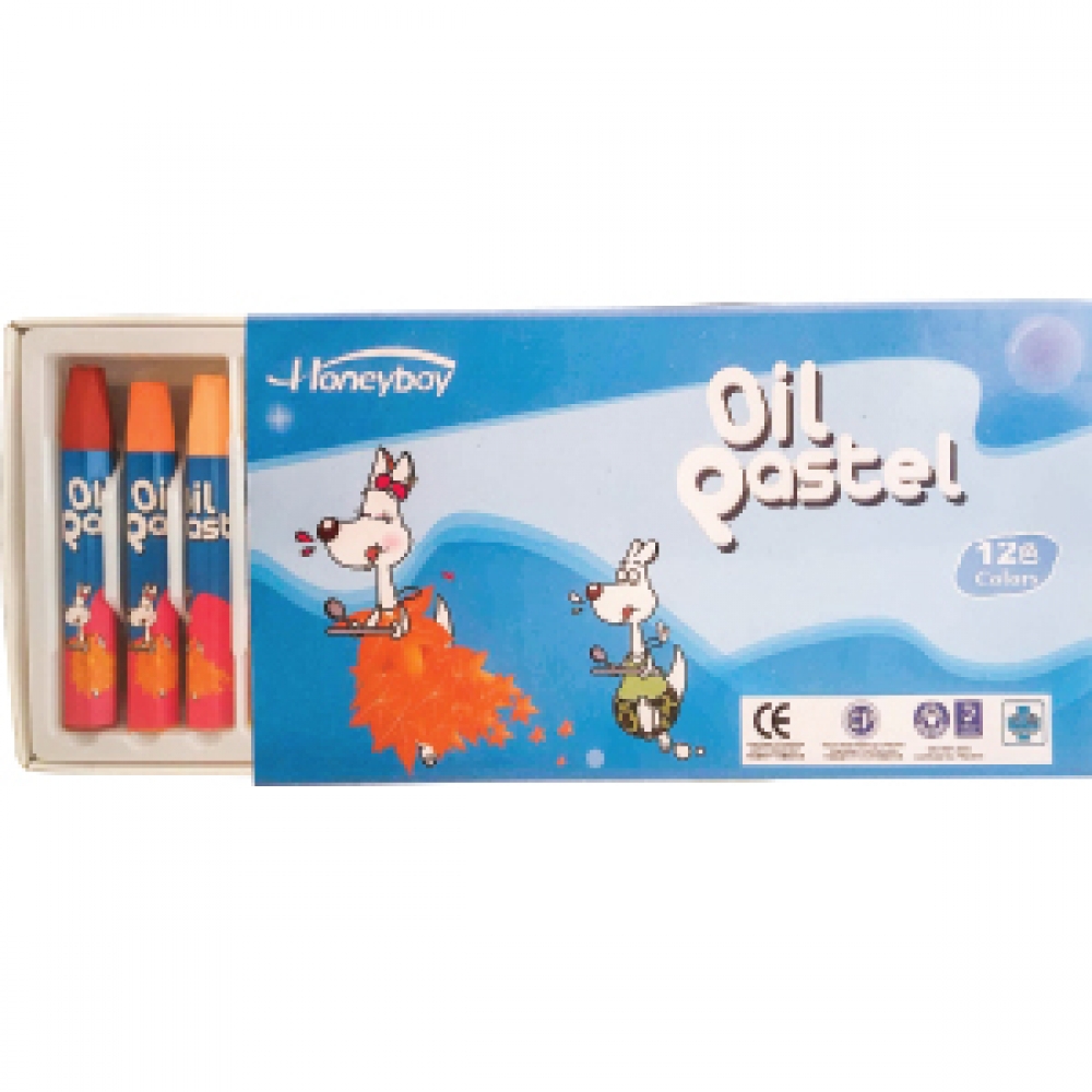 STRONGER  HEXAGONAL OIL PASTEL 12 COLORS