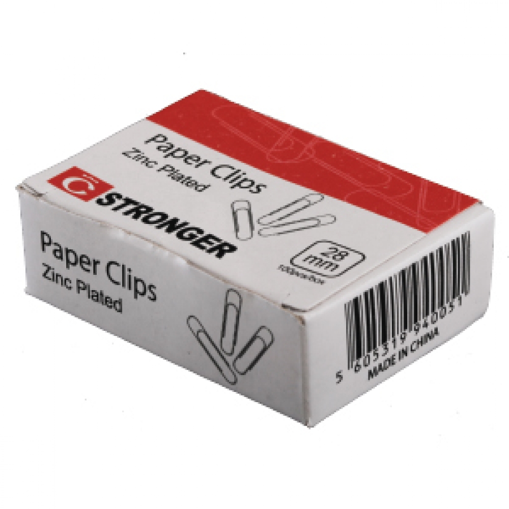 STRONGER PAPER CLIPS 28 MM