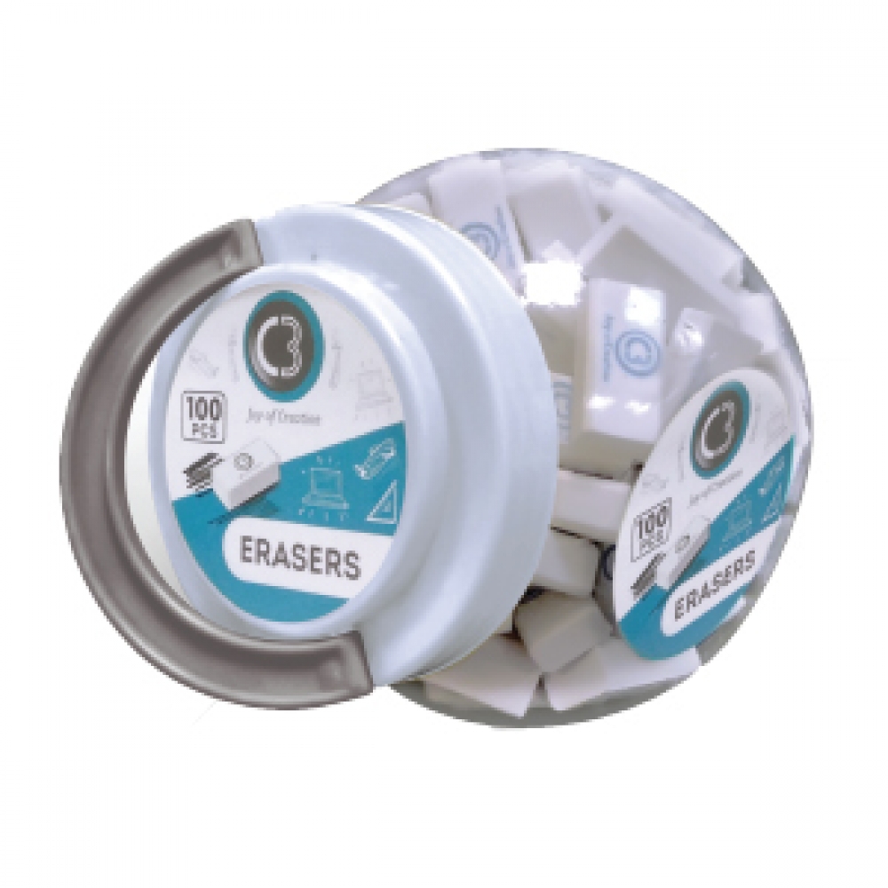 C3 DUST-FREE ERASERS JAR 7488-7021